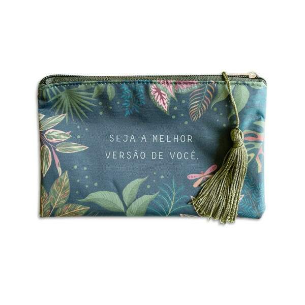 Necessaire Flat Cartes Gigantes Folhas
