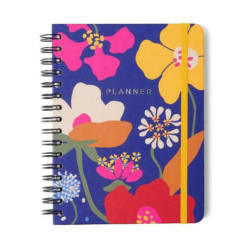 Planner Semanal Notas Permanente Wire-O Cicero Polen Aromas Azul A5