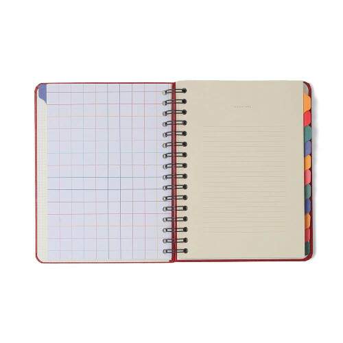 Planner Semanal Notas Permanente Wire-O Cicero Polen Aromas Azul A5