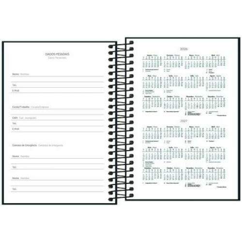 Agenda Espiral Diria Tilibra Spice Preto 2026