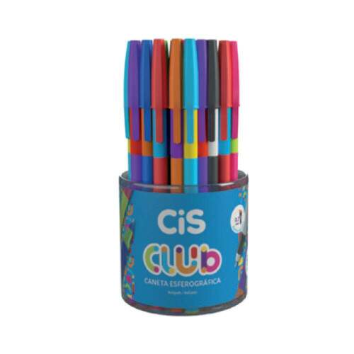 Caneta Esferogrfica Cis Club Laranja