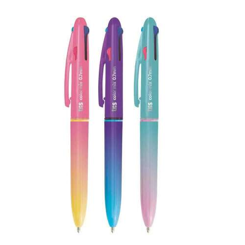 Caneta Esferogrfica Tris Color Mix Trend 4 Cores
