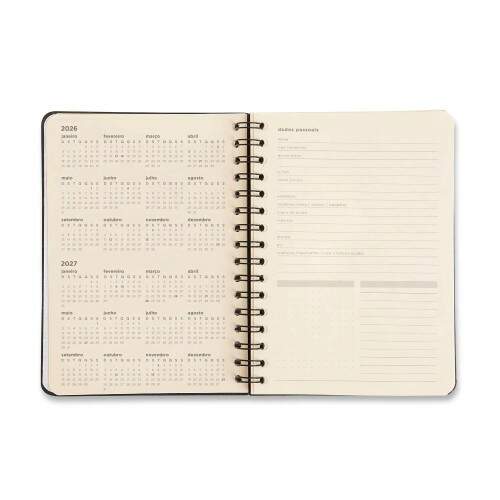 Planner Permanente Wire-O Atelie Financeiro Rosa A5