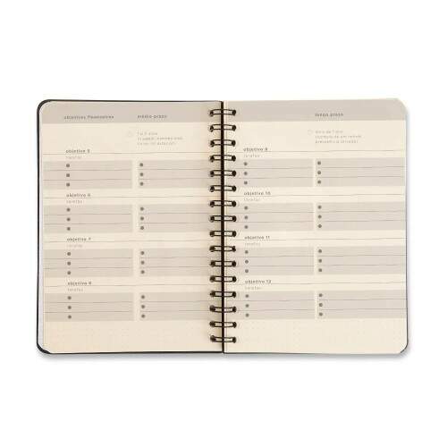 Planner Permanente Wire-O Atelie Financeiro Rosa A5