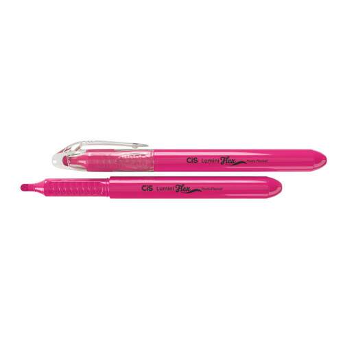 Caneta Marca Texto cis Lumini flex Neon 5 Cores