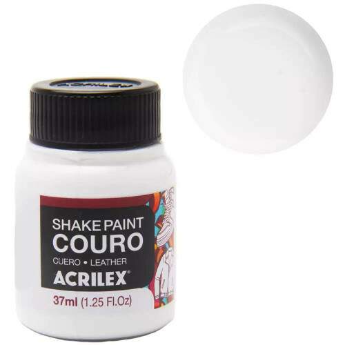 Tinta Couro Acrilex Shake Paint 37 ml Branco