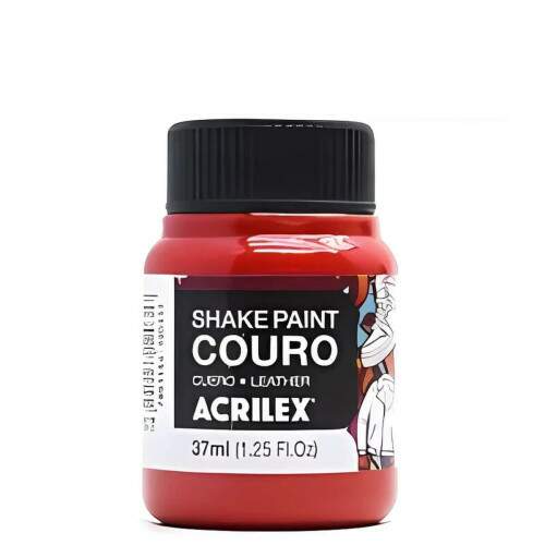 Tinta Couro Acrilex Shake Paint 37 ml Vermelho Fogo