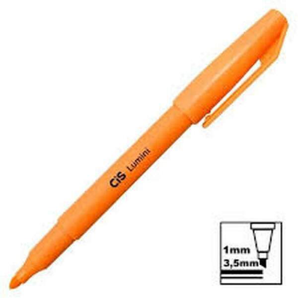 Marca Texto Cis Mini Lumini Laranja