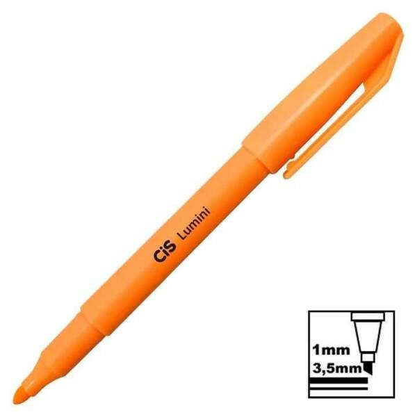 Marca Texto Cis Lumini Laranja Claro