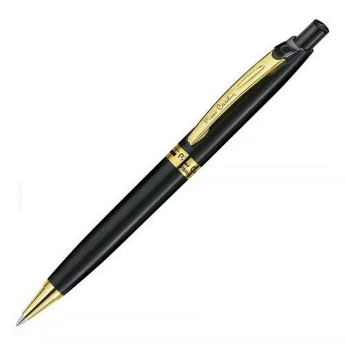 Caneta Esferografica Pierre Cardin Success Preta Dourado