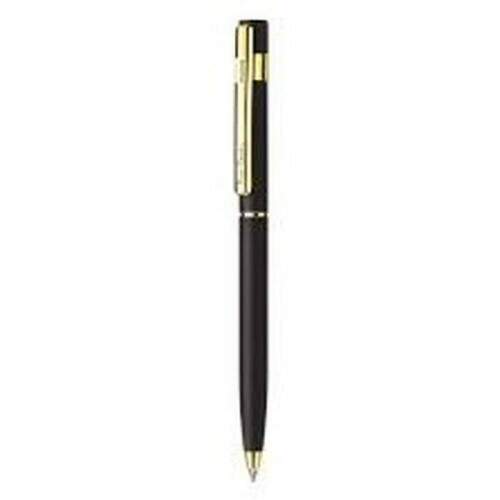 Caneta Esferografica Pierre Cardin Casablanca Preta Fosca Dourado