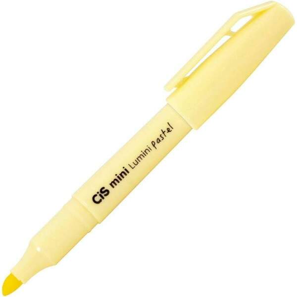 Marca Texto Cis Lumini Tape Tons Pasteis Amarelo