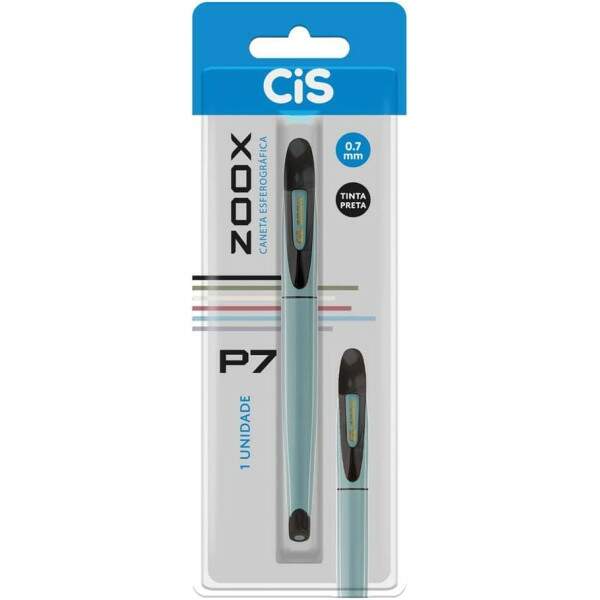 Caneta Esferografica Cis Zoox P7 Azul