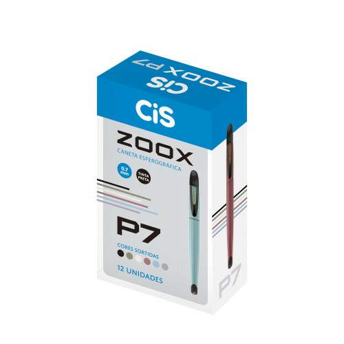 Caneta Esferografica Cis Zoox P7 Rosa
