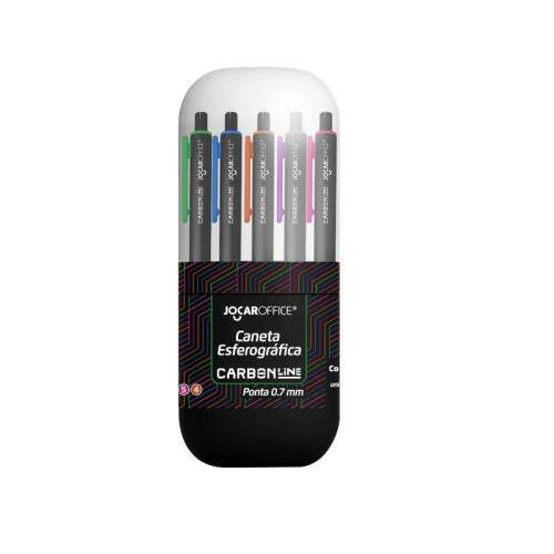 Caneta Esferografica Jocar Office Retrtil Carbon Line