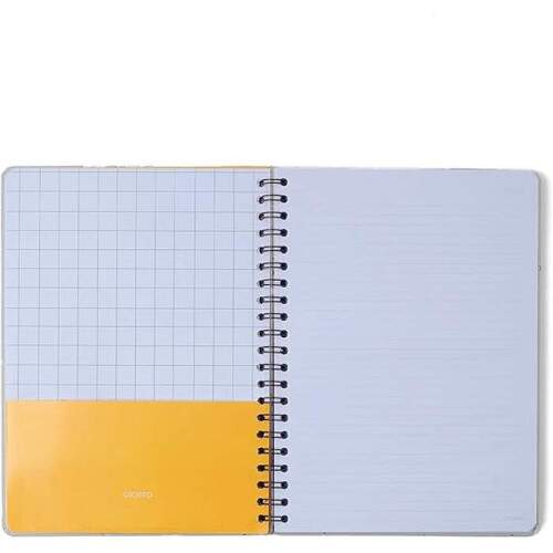 Caderno Espiral Cicero Plen Pautado Aromas Azul 80 Fls 20x28