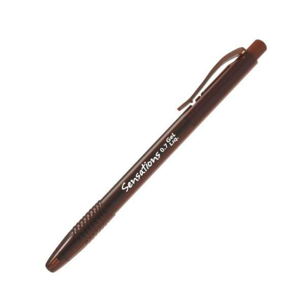 Caneta Esferogrfica Newpen Clic Sensations 0.7 Marrom Claro