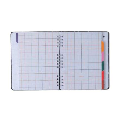 Caderno Cicero Organizador Litoral Pautado Pontado 17x24 Revoada Azul