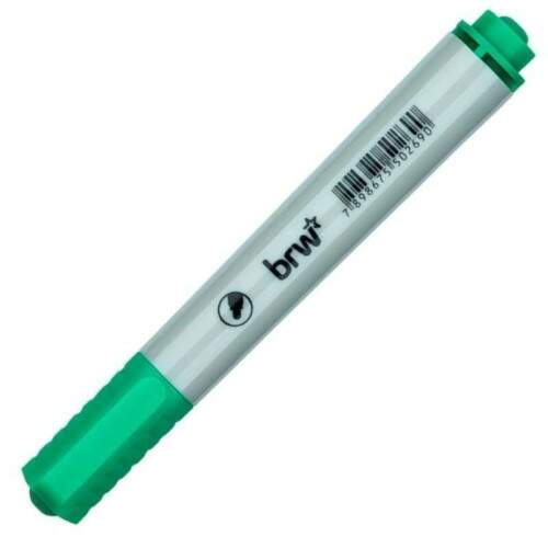 Marcador Quadro Branco BRW Verde Com Ponta Redonda