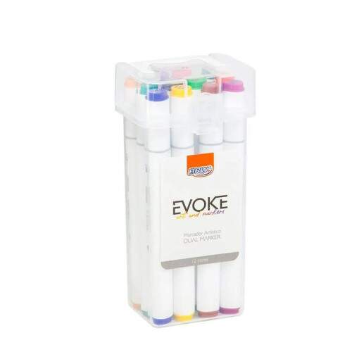 Marcador BRW Evoke Dual Marker 12 Cores