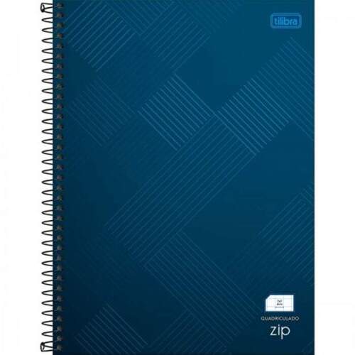 Caderno Univ Quadri 7x7 CD ESP Tilibra Zip 48 fls