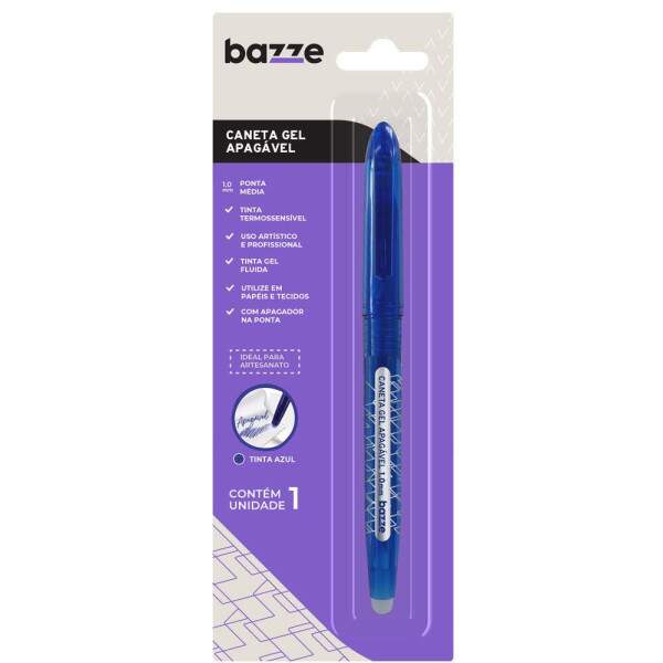 Caneta Gel Bazze Apagvel