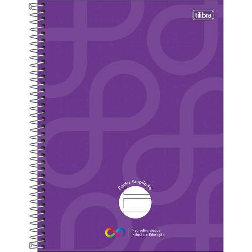 Caderno Universitrio Tilibra Pauta Ampliada Neuro 80 Fls