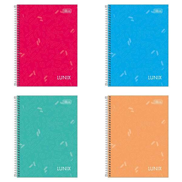 Caderno 1/4 Tilibra Espiral CD Lunix 160 Fls