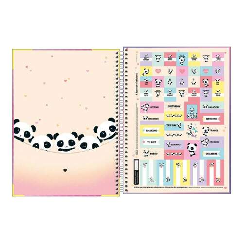 Caderno Universitrio Tilibra Espiral CD Lovely Friend 16 Materia 256 Fls