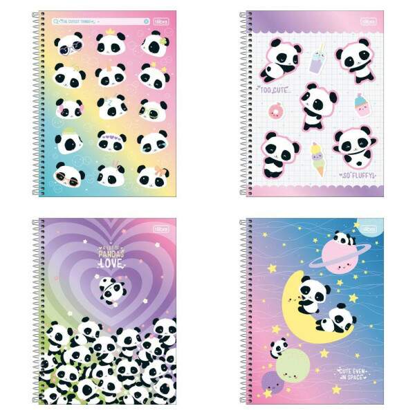 Caderno Universitrio Tilibra Espiral CD Lovely Friend 16 Materia 256 Fls