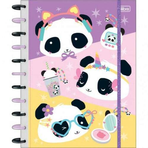 Caderno de Disco Universitario Tilibra Tilidisco Lovely Friend 10 Matrias 160 Folhas