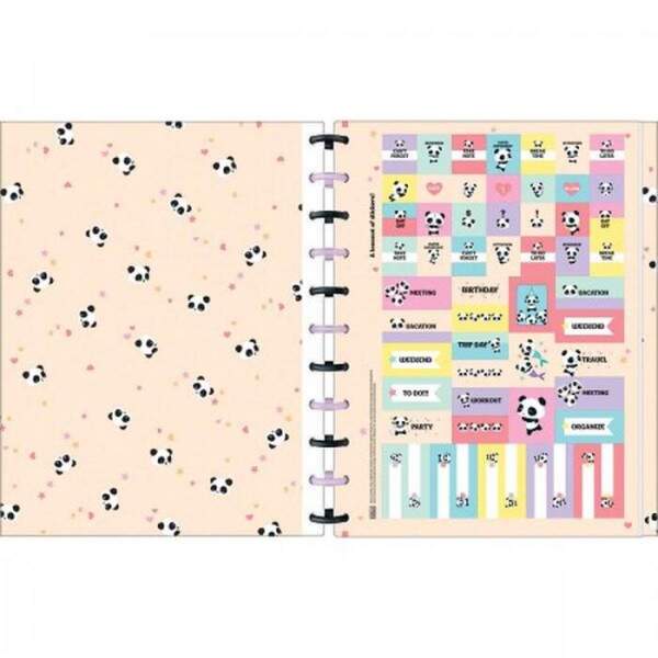 Caderno de Disco Universitario Tilibra Tilidisco Lovely Friend 10 Matrias 160 Folhas