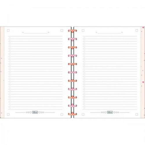 Caderno de Disco Universitario Tilibra Tilidisco Minnie 10 Matrias 160 Folhas