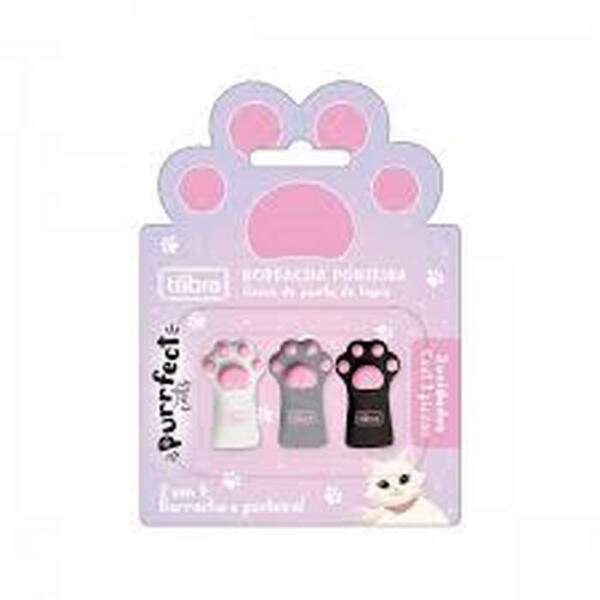 Borracha Tilibra Ponteira Purrfect 3 Und