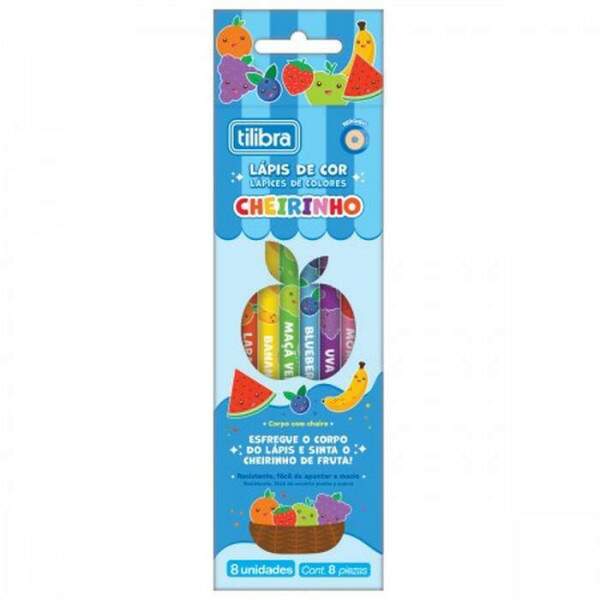 Lpis de Cor Tilibra Cheirinho 8 Cores