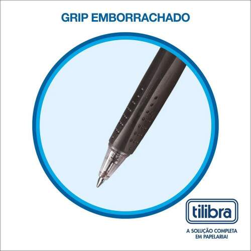 Caneta Tilibra Trilo Preta