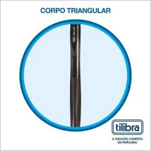 Caneta Tilibra Trilo Preta