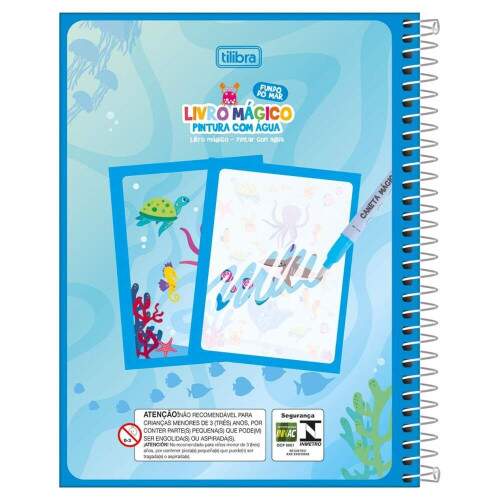 Livro Mgico Para Pintura Com gua Tilibra Fundo Do Mar