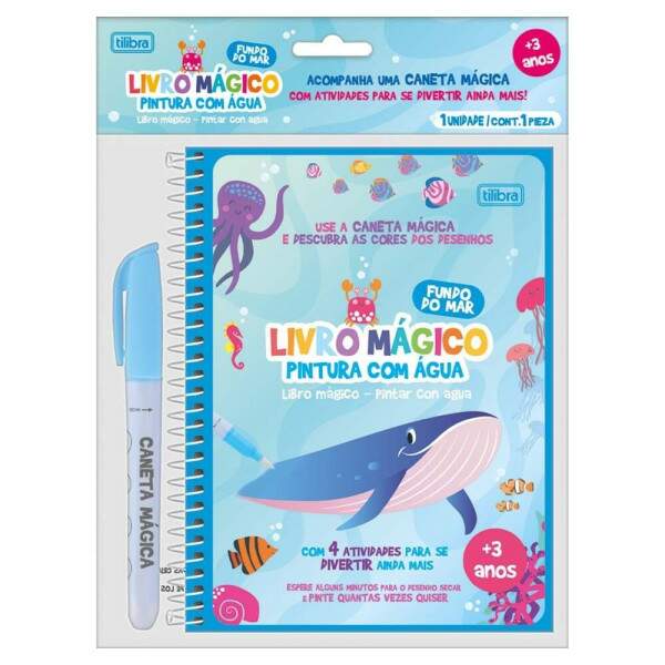 Livro Mgico Para Pintura Com gua Tilibra Fundo Do Mar