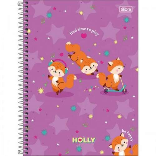 Caderno Univ CD BRC Tilibra Holly 80 fls