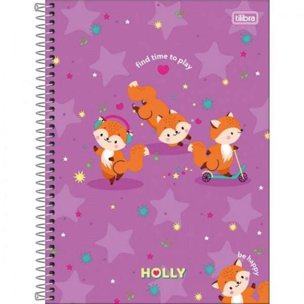 Caderno Univ CD BRC Tilibra Holly 80 fls