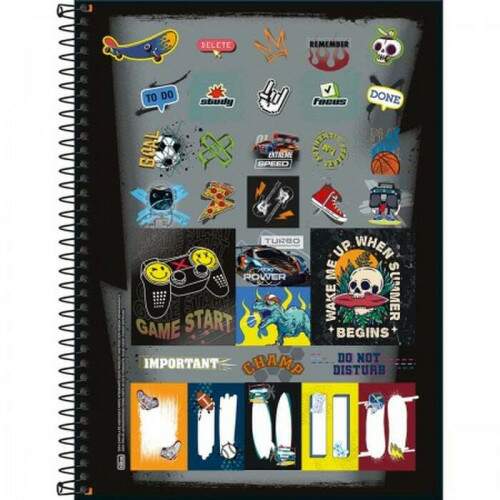 Caderno Univ CD ESP Tilibra Strong 160 fls