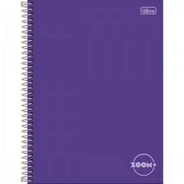 Caderno Univ CD ESP Tilibra Zoom+ 96 fls Roxo
