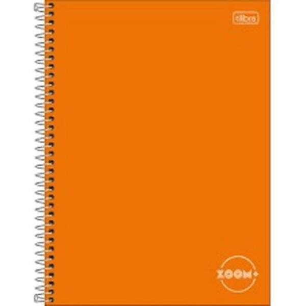 Caderno Univ CD ESP Tilibra Zoom+ 96 fls Laranja