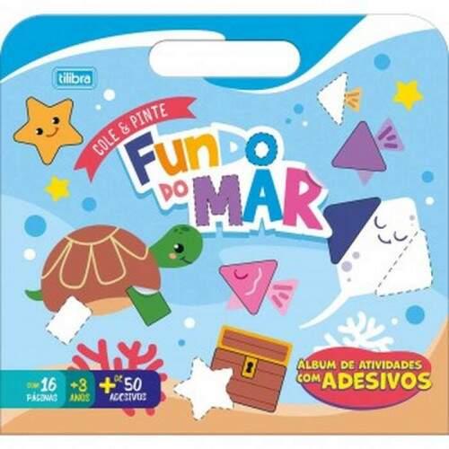 lbum Atividades Tilibra Maleta Fundo do Mar