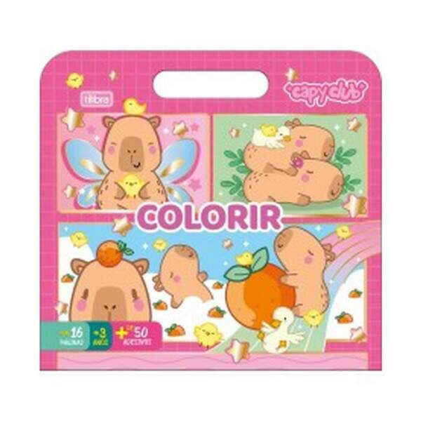 lbum Colorir Tilibra Maleta Capyclub