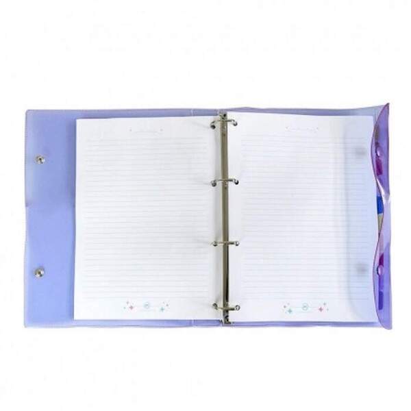 Caderno Argolado Colegial DAC Breeze Roxo