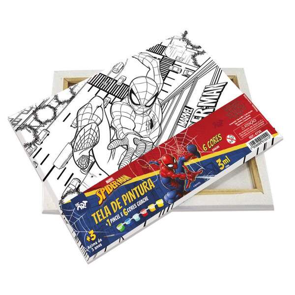 Kit Pintura em Tela DAC Homem Aranha