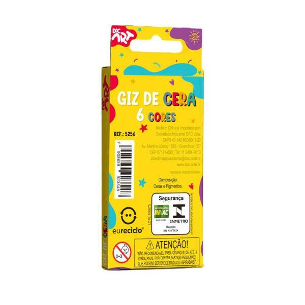 Giz de Cera DAC 6 Cores