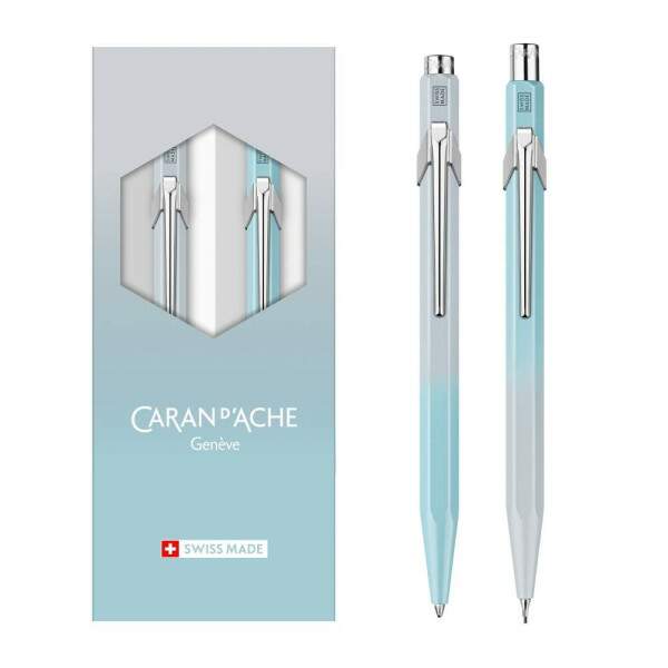 Kit Caneta Lapiseira Caran dAche Blue Lagoon